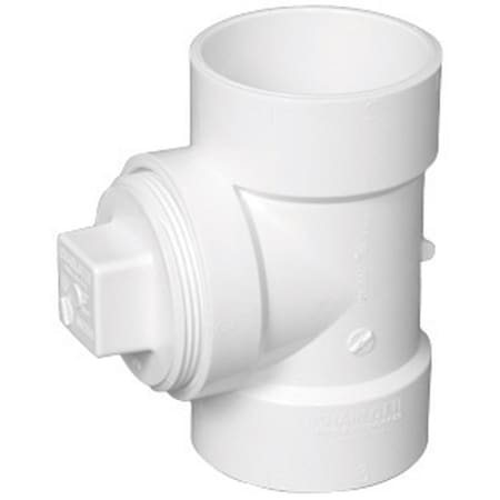 Charlotte Pipe And Foundry Charlotte Pipe 4 in. Hub X 4 in. D Hub PVC Cleanout Tee 1 pk PVC00444X1200
